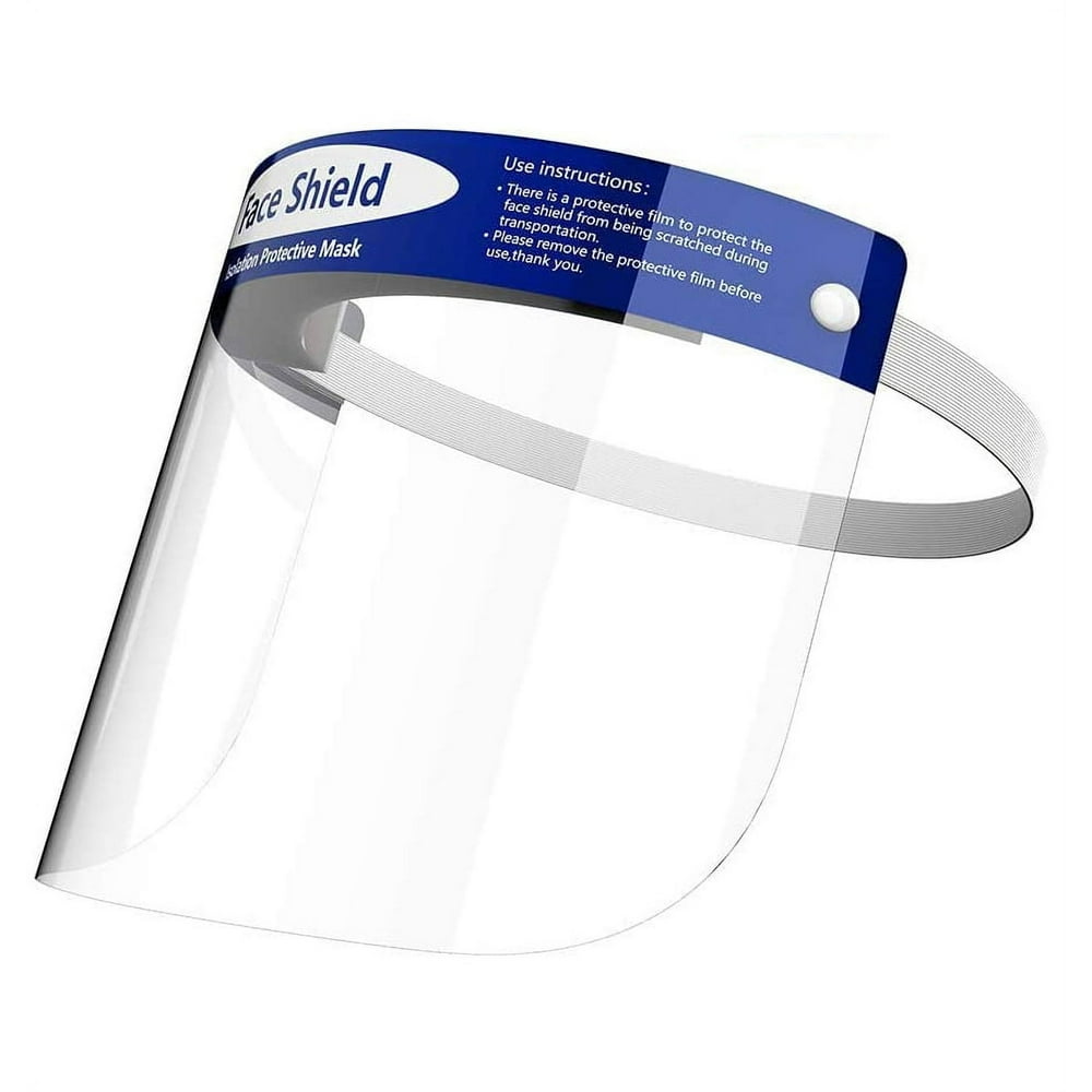 Clear Face Shield with Foam Headband, Full-Face Splash Guard for Candle Making, Elastic Strap product photo