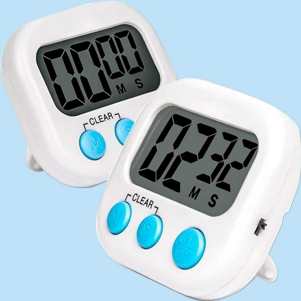 Candle Making Timers, Digital Countdown 2-Pack White Kitchen Timers for Batch Tracking product photo