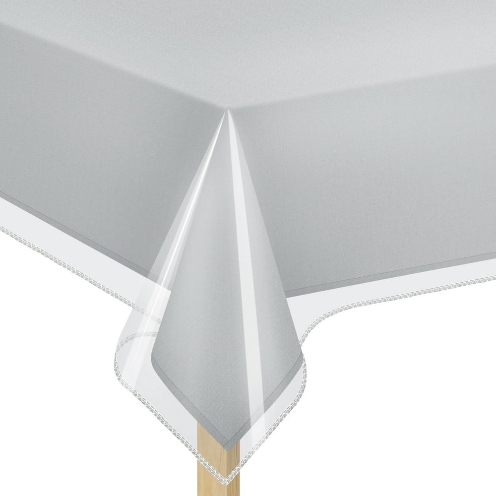 Craft Table Protector, Clear Vinyl Roll Wipe-Clean Tablecloth Cover for Candle Making & Crafts product photo