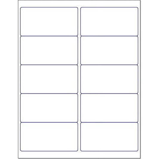 Blank Candle Labels, Rectangle White 200-Pack Printable Waterproof Stickers  product photo