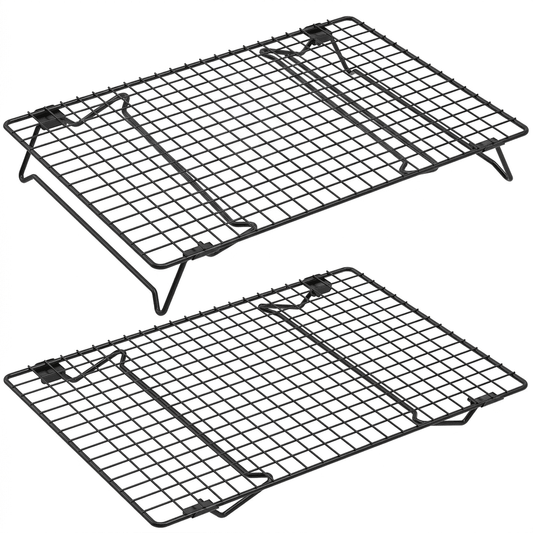 Wire Grid Cooling & Curing Rack, Black Metal Stackable 2-Tier Candle Stand  product photo