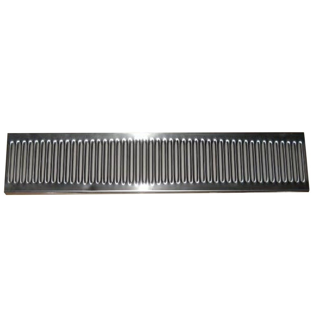 Stainless Steel Drip Catch Tray 2-Pack, Ribbed Pouring Station Spill Guard  product photo