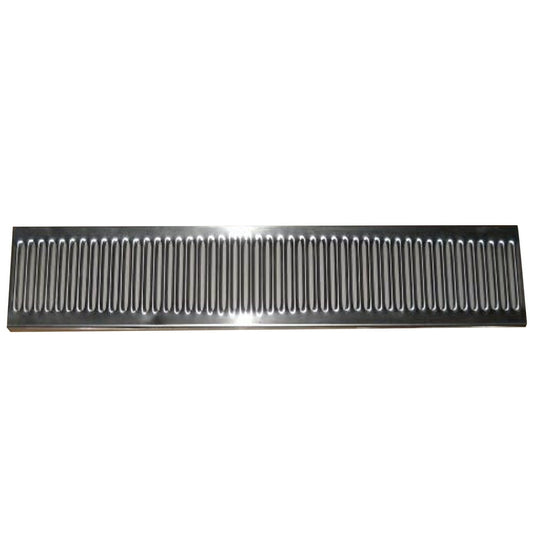 Stainless Steel Drip Catch Tray 2-Pack, Ribbed Pouring Station Spill Guard  product photo
