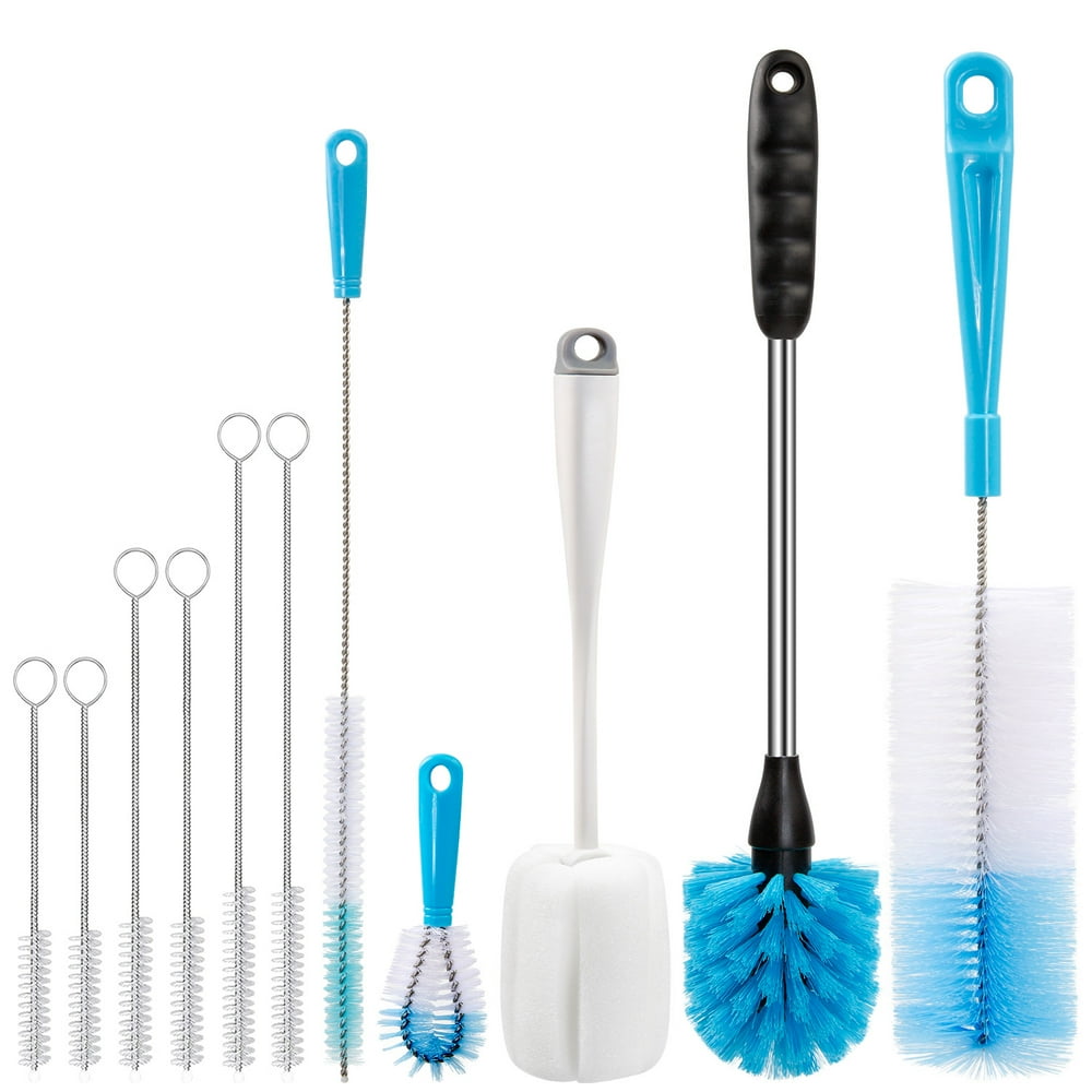 Jar & Bottle Cleaning Brush Set, Long-Handle Multi-Piece Wax Removal Kit  product photo