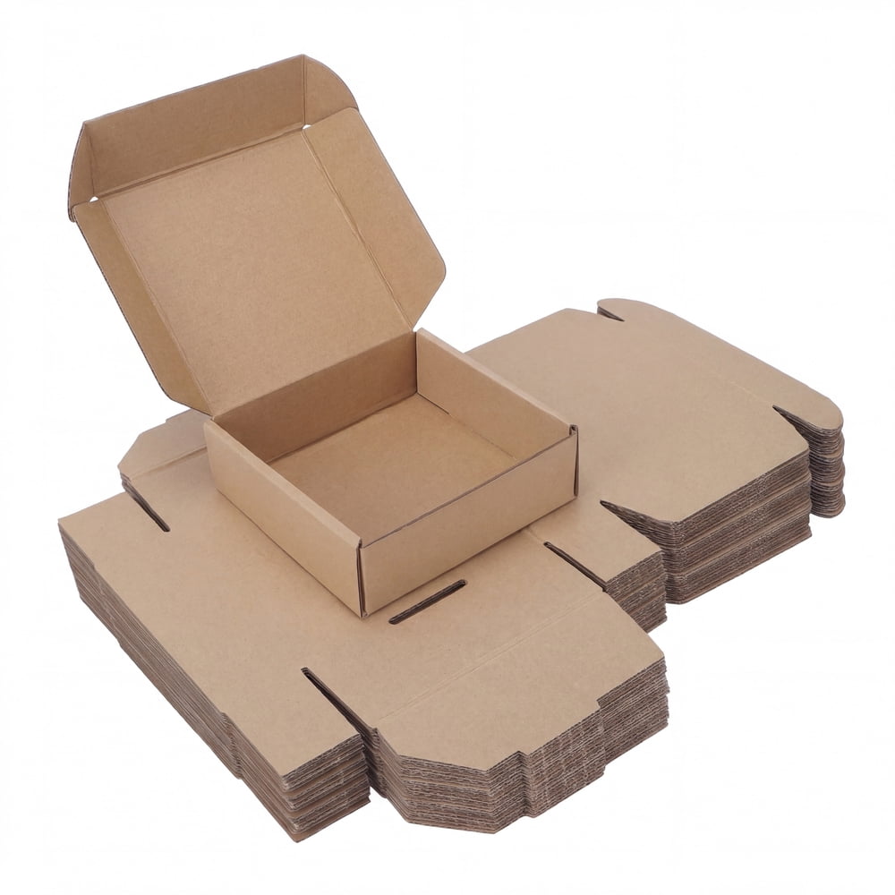 Candle Mailer Boxes, Kraft Corrugated 6x6x6-Inch 25-Pack Shipping Cartons for Candles & Jars  product photo