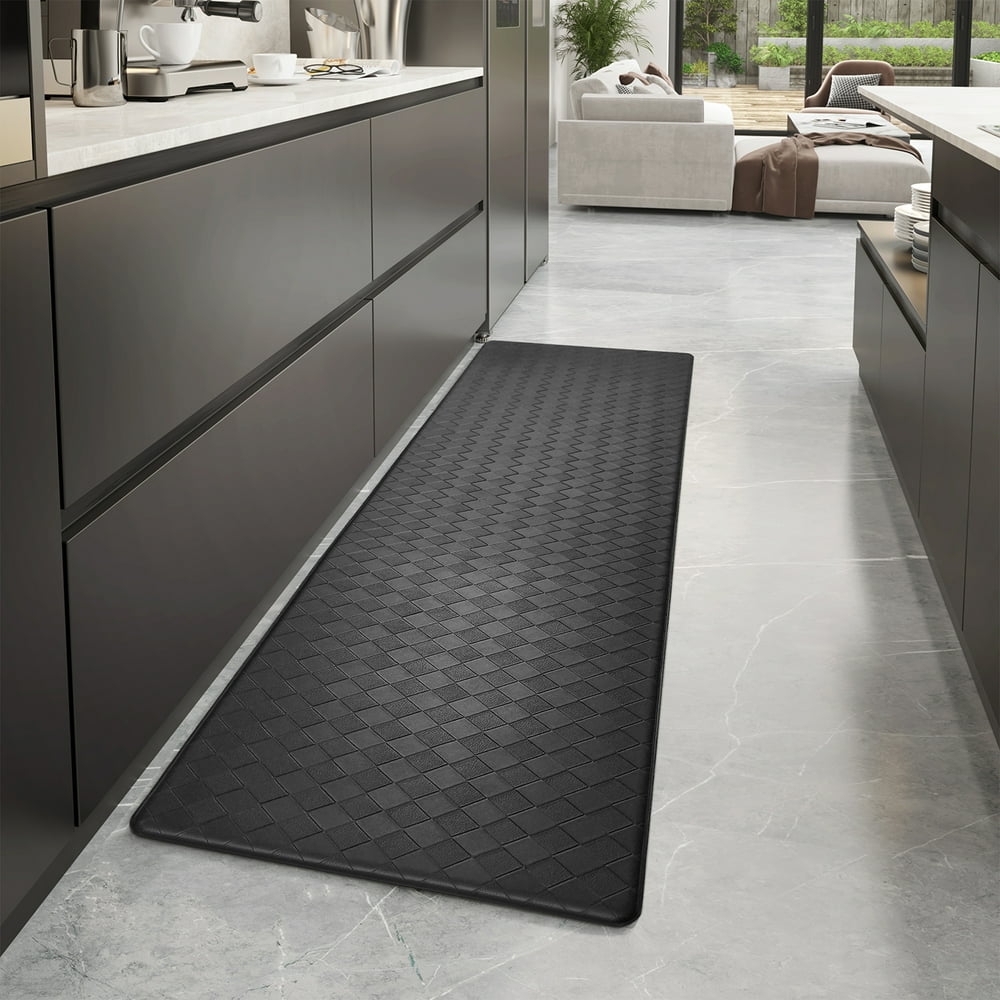 Anti-Fatigue Standing Floor Mat, Cushioned Workshop Pad for Candle Making Stations, Black  product photo