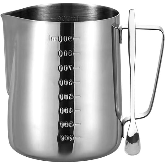 Candle Pouring Pot, Graduated Stainless Steel Melting Pitcher with Stir Spoon for Candle Making  product photo