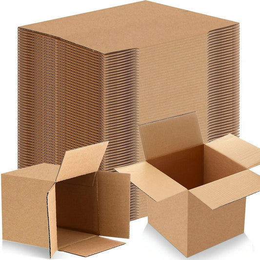 Kraft Shipping Boxes, 4x4x4-Inch 25-Pack Corrugated Cube Mailers for Candles and Gifts  product photo