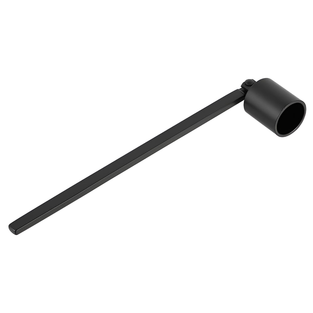 Long-Handle Bell Candle Snuffer, Stainless Steel Wick Extinguisher, Matte Black  product photo