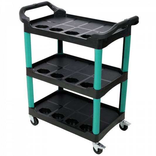 Candle Supply Organizer Cart, Rolling 3-Tier Utility Trolley with Bottle Slots for Crafting Tools  product photo