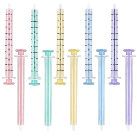 Graduated Dosing Syringes, 10ml Reusable Measuring Set for Candle Fragrance and Dye, 5-Pack Multicolor  product photo