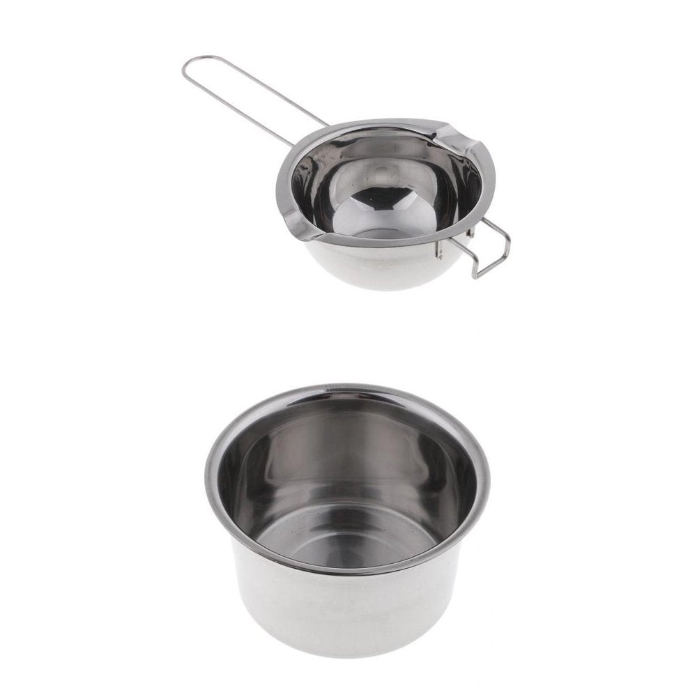 Double Boiler Pouring Pot Set, 2-Piece Stainless Steel Wax Melting Kit for Candle Making  product photo