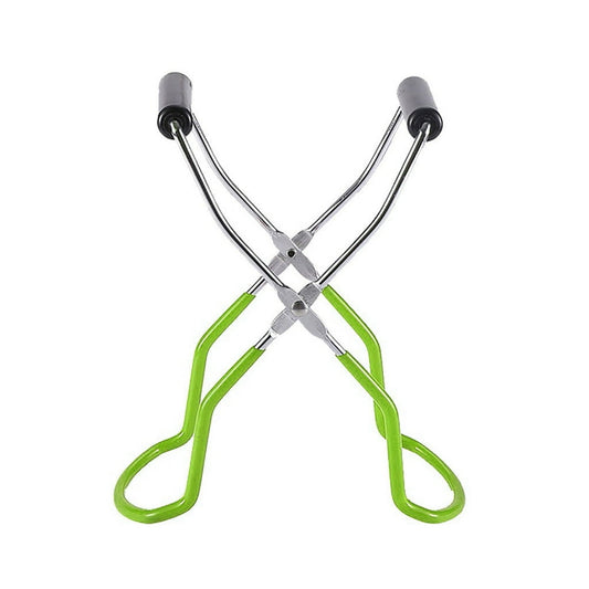 Jar Lifter Tongs, Silicone-Coated Grip, Stainless Steel Canning & Hot Vessel Handling Tool, Green  product photo