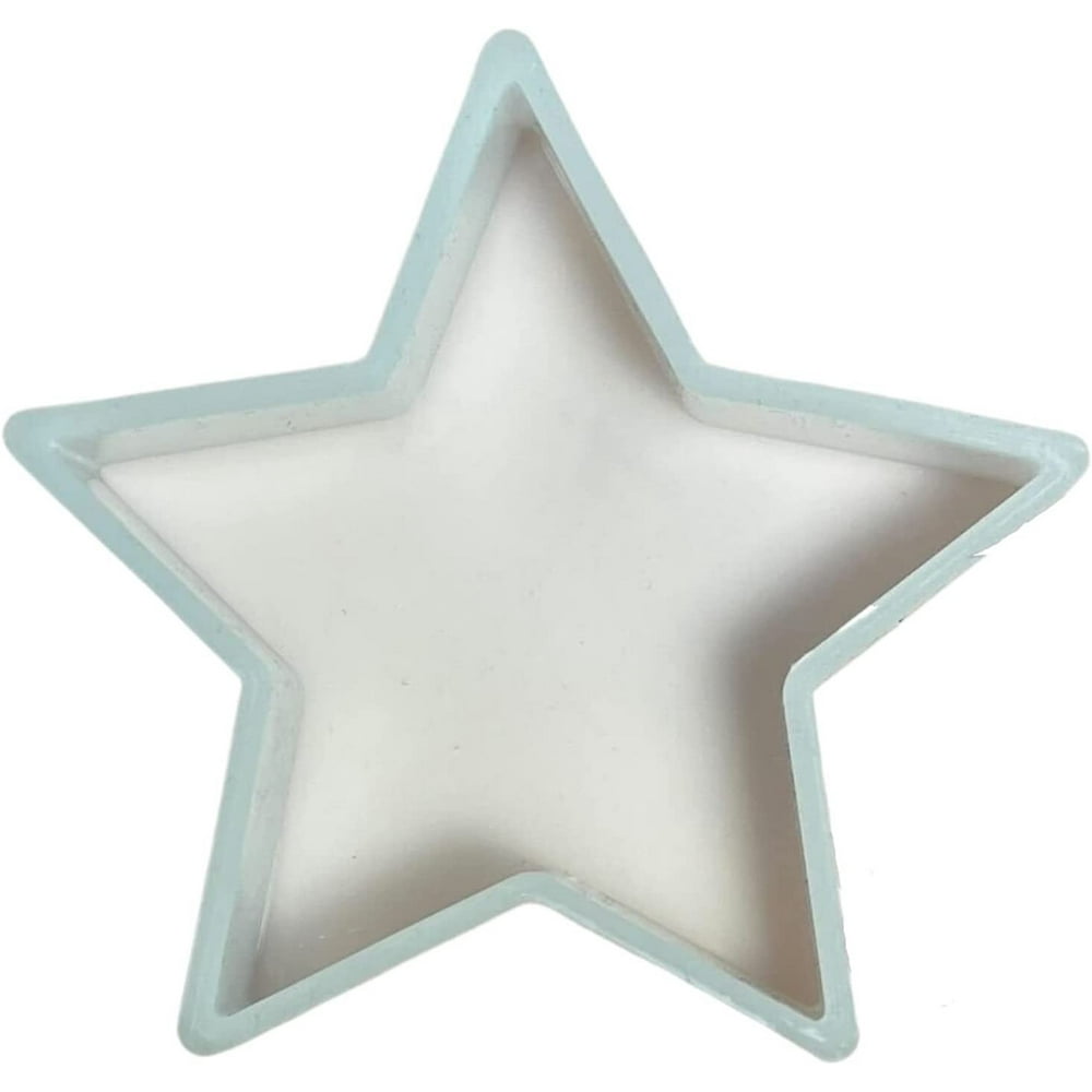 Silicone Star Candle Mold, 5-Point Flat Star Shape, Reusable Pouring Mould for Wax Candles  product photo