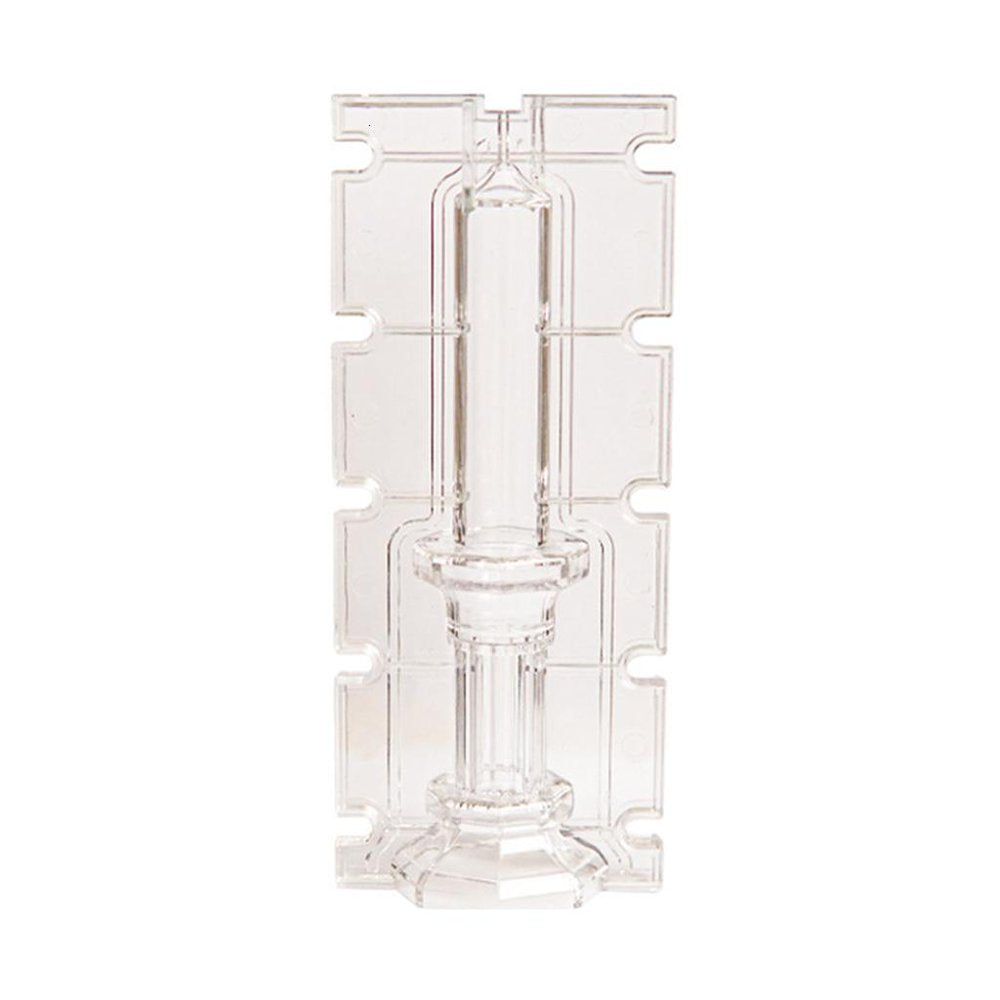 Faceted Pillar Candle Mold, Clear Acrylic Tall Column with Octagon Base for Wax Casting  product photo