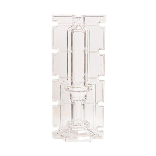 Faceted Pillar Candle Mold, Clear Acrylic Tall Column with Octagon Base for Wax Casting  product photo