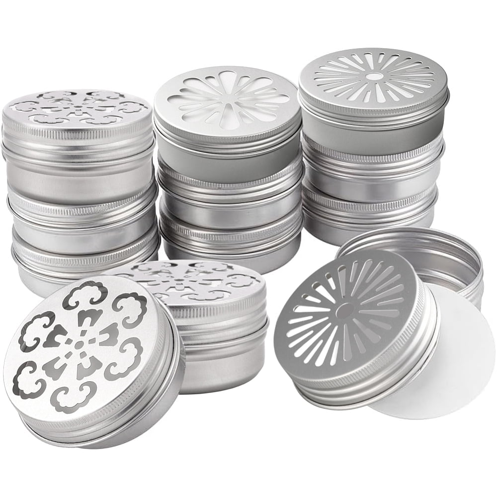 Travel Candle Tins 2 oz 24-Pack Shallow Round with Vented Screw-On Lids  product photo