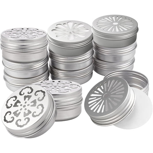 Travel Candle Tins 2 oz 24-Pack Shallow Round with Vented Screw-On Lids  product photo