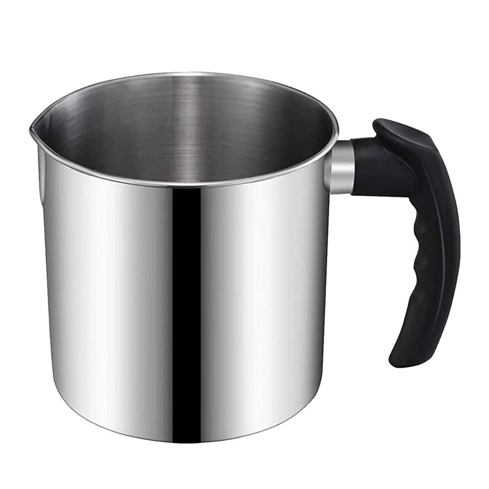 Wax Melting Pitcher, 700ml Stainless Steel Pouring Pot with Pour Spout & Cool-Touch Handle for Candle Making  product photo