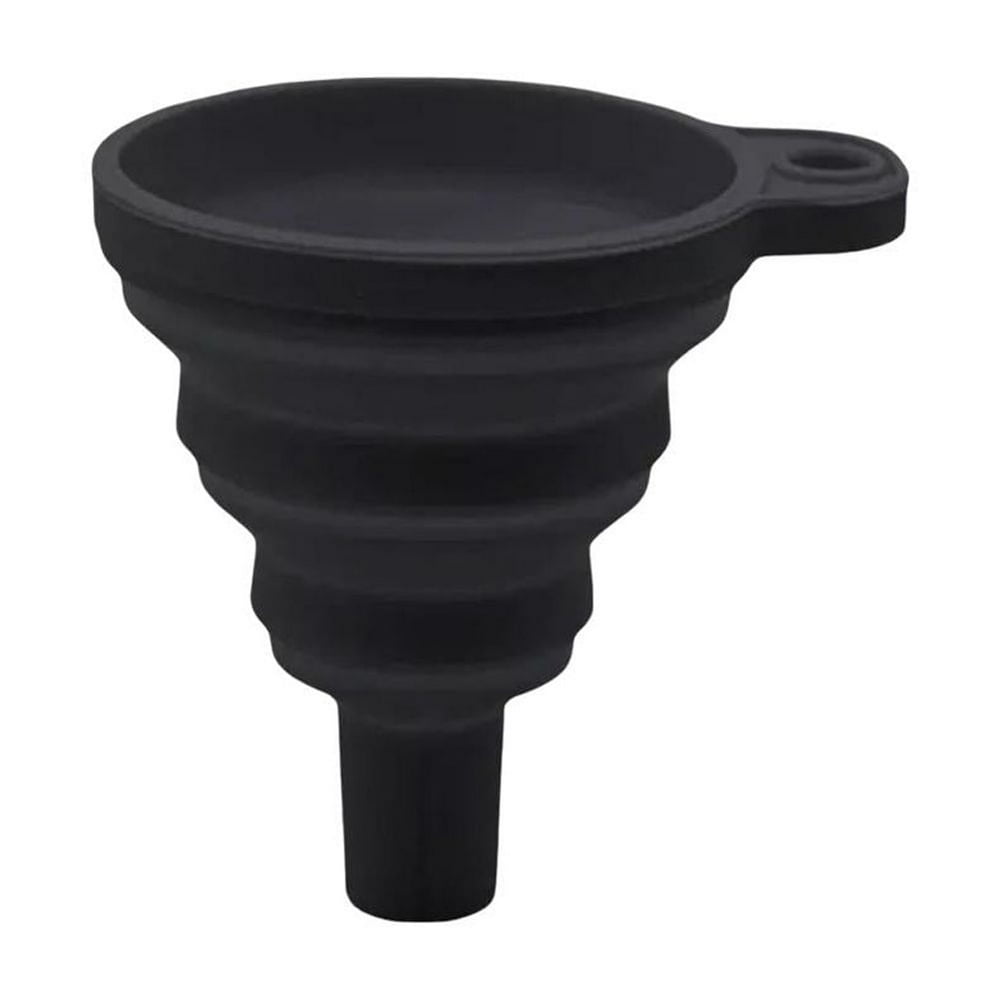 Wax Pouring Funnel, Large Collapsible Silicone Funnel for Candle and Soap Making, Black  product photo