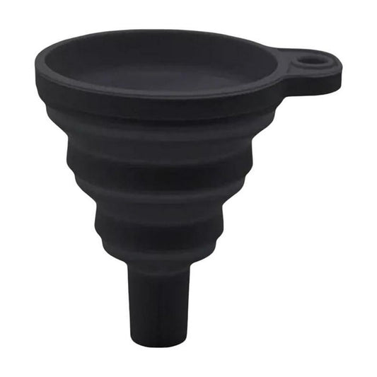 Wax Pouring Funnel, Large Collapsible Silicone Funnel for Candle and Soap Making, Black  product photo