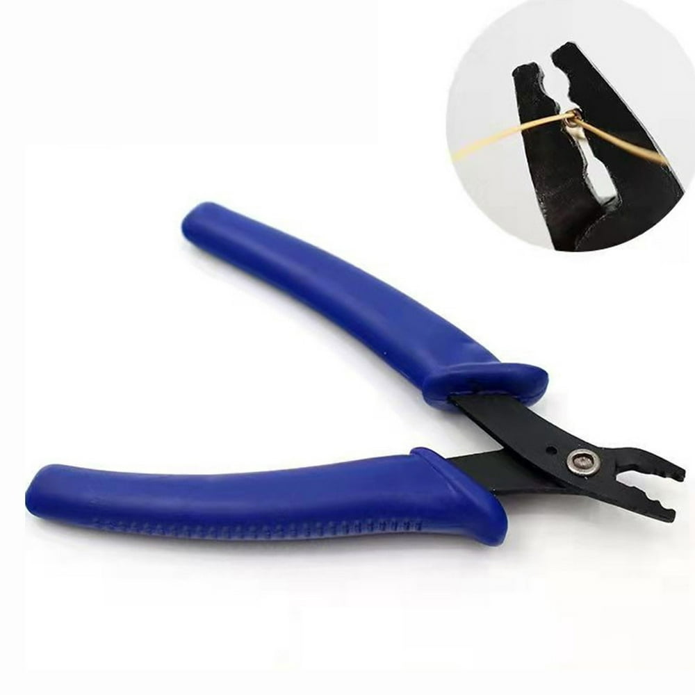 Wick Tabbing Crimper Plier Tool Sustainer Tab Press Blue-Handle Candle Making  product photo