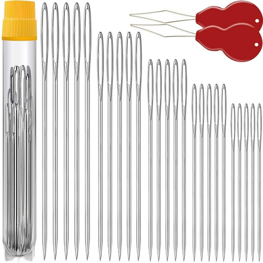 Wick Threading Needles Stainless Steel Assorted Set with Storage Tube and Threaders  product photo
