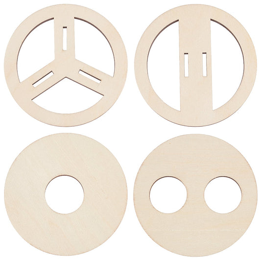 Wick Centering Devices, Natural Wood 20-Pack Reusable Holders for DIY Candle Making  product photo